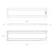 RAB SWISH 1X4 LED Air-Return Troffer Wattage/CCT Selectable 35W/26W/18W 3500K/4000K/5000K 120-277V 0-10V Dimming White PIR Sensor (SWISH1X4/PIR)
