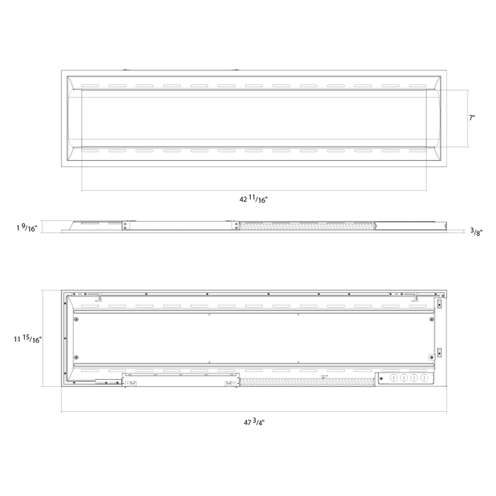 RAB SWISHAIR 1X4 LED Air-Return Troffer Wattage/CCT Selectable 35W/26W/18W 3500K/4000K/5000K 120-277V 0-10V Dimming Air Handling Battery Backup (SWISHAIR1X4/E)