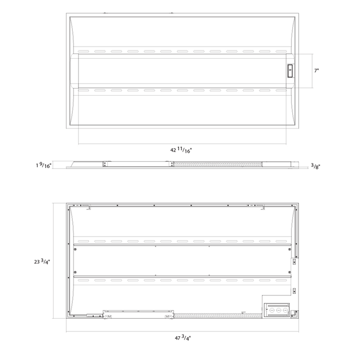 RAB SWISHAIR 2X4 LED Air-Return Troffer Selectable 44W/35W/26W 3500K/4000K/5000K 120-277V 0-10V Dimming Air Handling Motion Occupancy Sensor Battery Backup (SWISHAIR2X4/MVS/E)