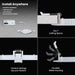 Feit Electric 4 Inch Tethered J-Box CCT Selectable 2700K/3000K/3500K/4000K/5000K LED Downlight With Night Light Mode (LEDR4XT/HO/NL/5CCTCA)