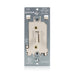 Leviton Toggle Slide Dimmer For Dimmable LED/CFL/Incandescent Lighting 150W Single Pole Or 3-Way Light Almond (TSL01-T)
