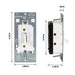 Leviton Toggle Slide Dimmer Switch For Dimmable LED/CFL And Incandescent Lighting Single-Pole Or 3-Way Installation (TSL01-10W)
