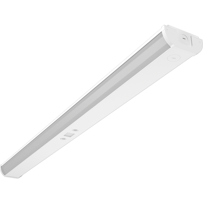RAB Stairwell Light 4 Foot Wattage/CCT Selectable 50W/40W/30W 3000K/4000K/5000K 120-277V White Ultrasonic Sensor (TSLED4/US)