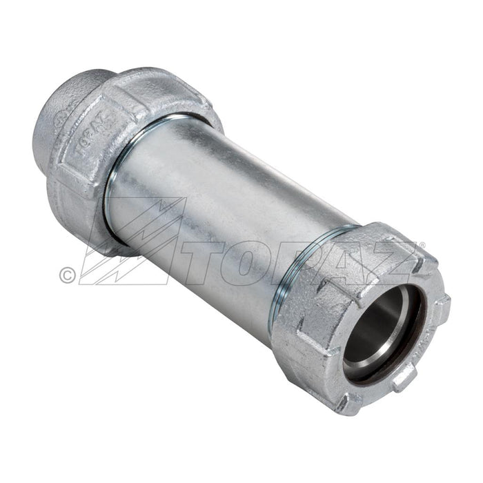 Southwire TOPAZ 4 Inch Expansion Coupling 4 Inch Maximum Movement Hot Dip Galvanized (TXJG104HDG)