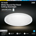 Feit Electric 7.5 Inch 10.5W [65W Equivalent] CCT Selectable 3000K/3500K/4000K/5000K/6500K White Round Flat Panel Ceiling Downlight (74206/6WYCA)