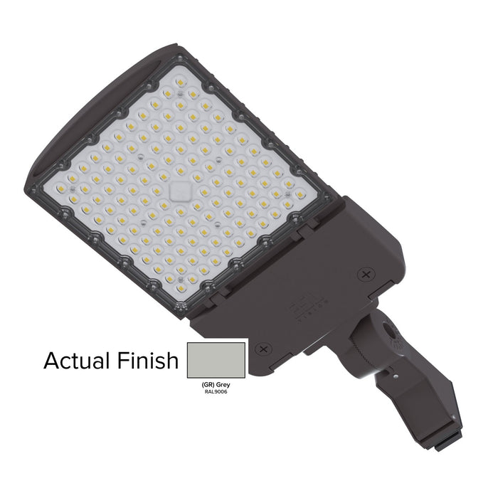 ESL Vision AL Series 150W Maximum CCT Adjustable 3000K/4000K/5000K Built In Receptacle/Shorting Cap 120-277V Photocell Universal Direct Mount T3 Lens Grey Finish (ESL-AL-75150W-13050-GRUDM-T3-PC)