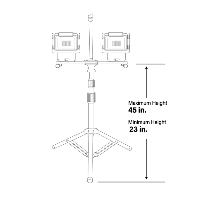 Feit Electric 6000Lm Plug-In LED Work Light With Tripod (WORK6000XLTPPLUG)