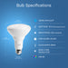 Feit Electric 7.2W [65W Equivalent] Daylight 5000K E26 Base BR30 Alexa Google Smart Wi-Fi Bulb (BR30/950CA/AG)