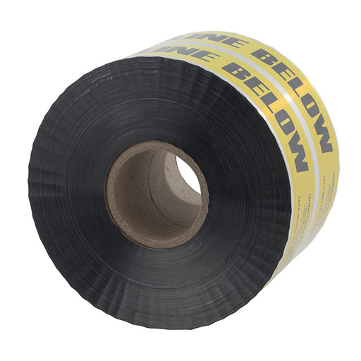 NSI 6 Inch Yellow Detectable Underground Line Tape - Buried Electric Line Below (ULTD-626)