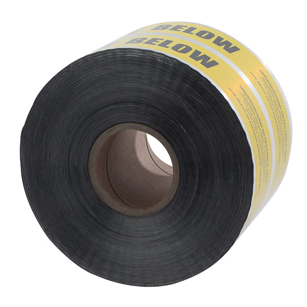 NSI 6 Inch Yellow Detectable Underground Line Tape - Buried Communication Line Below (ULTD-643)