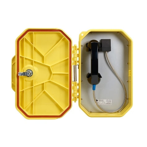 Federal Signal Watertight Analog Ringdown Telephone With Armored Handset Cord (FT350A-A)