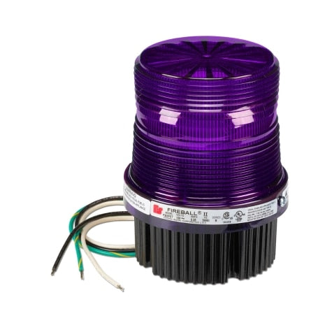 Federal Signal Fireball LED Warning Light UL And CUL 120-240Vac Magenta (FB2LED-120-240M)