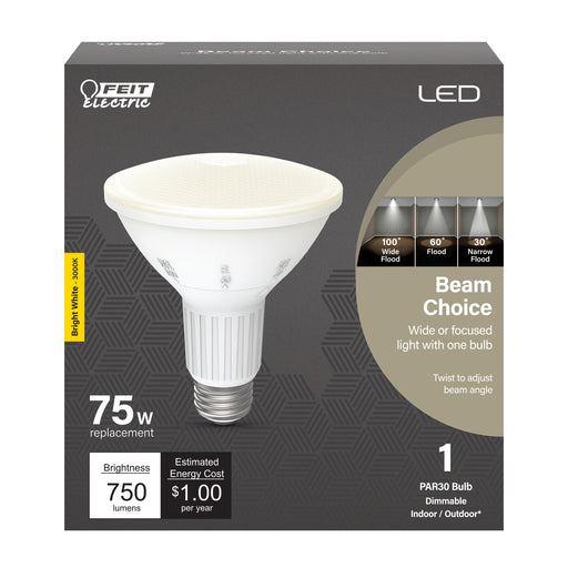 Feit Electric [75W Equivalent] Bright White Long PAR30 Dimmable BeamChoice Reflector LED Bulb (PAR30L/ADJ/930CA)