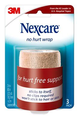 3M - 64119 Nexcare No Hurt Wrap Nht-3 3 Inch X 2.2 Yard 762 Mm X 2 M Unstretched (7100172073)