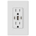 MORRIS USB Receptacle Tamper Resistant 15A 125V [2] USB-C [1] USB-A White (USB-15CCA-30W)