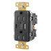 Bryant Duplex Receptacle 15A 125V And Type A And C USB Port 5A 5V Tamper Resistant-Weather Resistant Black (USBB15AC5BKWR)