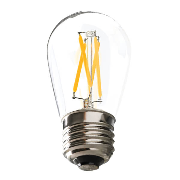 USHIO 1004161 U-LED S14 Clear Soft White 2700K LED 1.5W Medium E26 ...