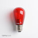 USHIO 2W S14 LED 120V Medium E26 Base Red Dimmable Bulb (1003931)