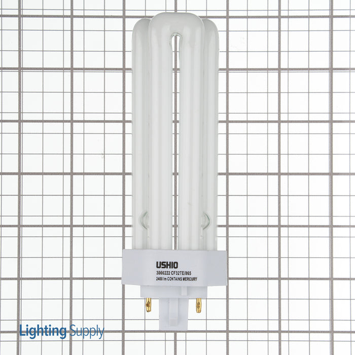 USHIO CF32TE/865 Triple Tube Compact Fluorescent T4T 100V 32W GX24Q-3 Base Inphos (3000222)