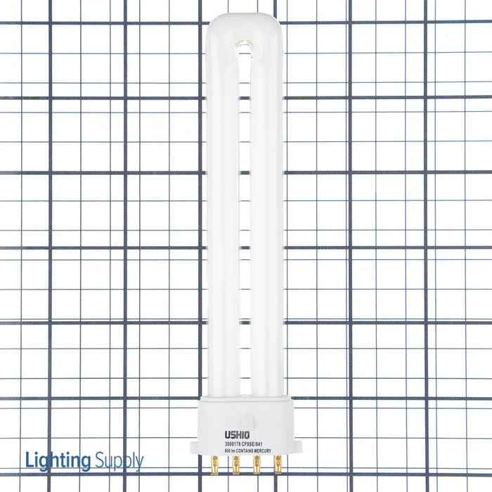 USHIO CF9SE/841 Single Tube Compact Fluorescent T4S 60V 9W 2G7 Base Inphos (3000178)