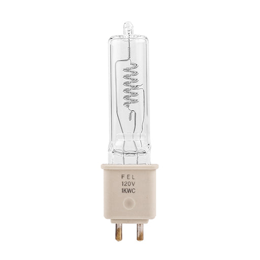 USHIO FEL JCV120V-1000WCH Halogen T6 120V 1000W G9.5 Base Clear (1000509)