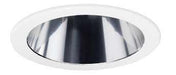 Lithonia 4 Inch Line Voltage Clear Cone Trims Clear Alzak White Trim Ring (V4017 CWH)