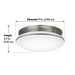 Feit Electric 11 Inch Round 3-In-1 CCT Selectable 3000K/4000K/5000K Puff LED Ceiling Fixture (PF11/RND/4WY/NK)