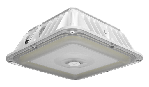RAB VAN17 3-Way Adjustable Canopy Light 30W/25W/20W 3000K/4000K/5000K Photocell Battery Backup White (VAN17-30W/E)