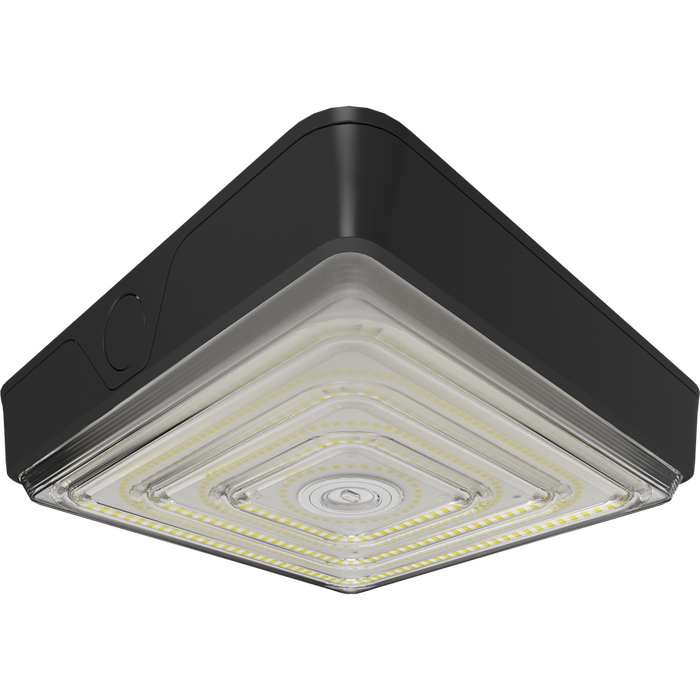 RAB VAN LED Garage/Canopy Fixture Wattage/CCT Selectable 75W/60W/40W 3000K/4000K/5000K Adjustable Optics 480V Bronze (VAN75/480)