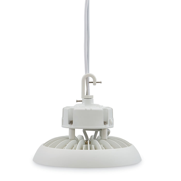 Verbatim CRQ-100W-C40-WH Circular High Bay 4000K 13000Lm 100W 11 Inch Diameter 0-10V Dimmable IP65 Rated (70202)