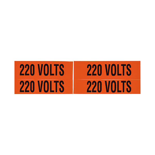 NSI Voltage Markers 220V (VM-B-5)