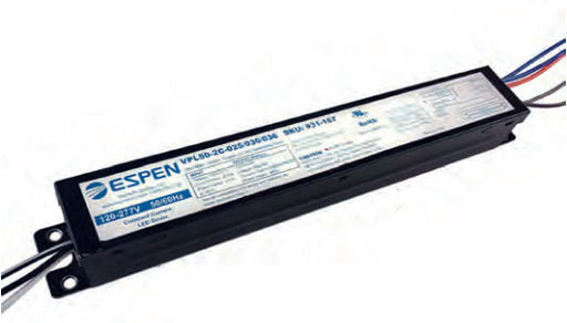 Espen Coretech LED Driver Input 120-277VAC Output Current Selectable 250Ma/360Ma/500Ma Output Voltage 20-48V 2-Channel (VPL50-2C-025/036/050) 