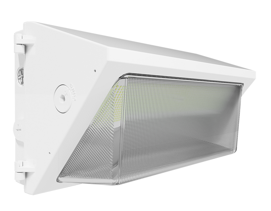 RAB LED Wall Pack Large Wattage/CCT Selectable 150W/125W/100W/75W 3000K/4000K/5000K 120-277V Adjustable Throw White (W22-L-150W)