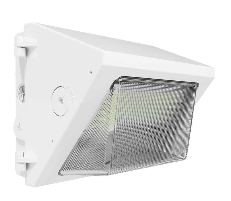 RAB LED Wall Pack Small Wattage/CCT Selectable 30W/25W/20W/15W 3000K/4000K/5000K 120-277V Adjustable Throw White (W22-S-30W)