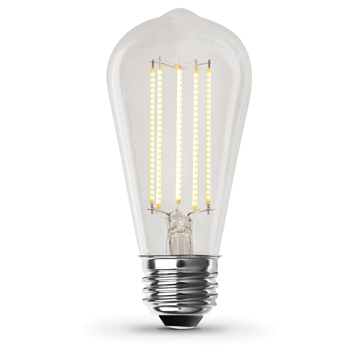 Feit Electric ST1960/CL/VG/LED ST19 E26 Base Vintage Edison LED Bulb ...