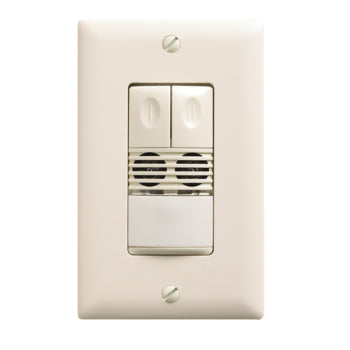 Wattstopper Dual Technology Wall Mount Switch Occupancy Sensor 2 Relays 120/277V Ivory (DW-200-I)