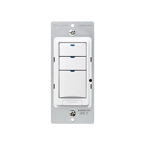 Wattstopper Low Voltage Switch 3-Button With LED White (LVSW-103-W)