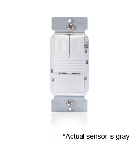 Wattstopper PIR Dual Relay Wall Mount Switch With Neutral PIR Low Voltage 120/277V Gray (PW-201-G)