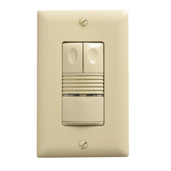 Wattstopper PIR Wall Mount Switch Occupancy Sensor 2 Relays PIR Low Voltage 120/277V Ivory (PW-200-I)