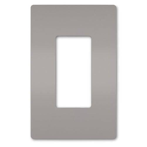 Wattstopper Radiant Screwless Wall Mount Plate 1 -Gang Gray (RWP26GRY)