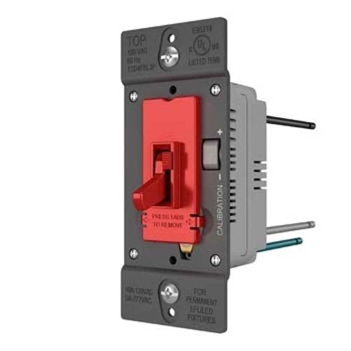 Wattstopper Toggle Slide Dimmer 0-10V Fluorescent /LED Red (TSD4FBL3PRED)