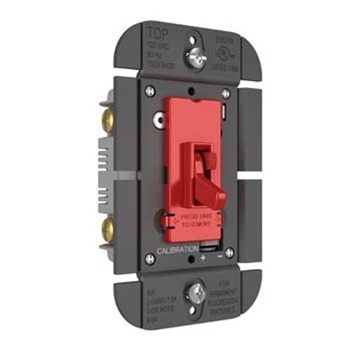 Wattstopper Toggle Slide Dimmer Fluorescent Single-Pole 3-Way 8A Red (TSDFB83PRED)