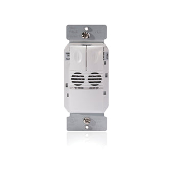 Wattstopper Ultrasonic Wall Mount Switch Occupancy Sensor 2 Relays 120/277V White (UW-200-W)