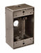Southwire TOPAZ 3/4 Inch 3-Hole Rectangular Box Bronze (WB1375B)