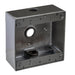 Southwire TOPAZ 1/2 Inch 3-Hole 2-Gang Box Weatherproof Bronze (WB2350B)
