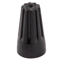 NSI High Temperature Black Easy Twist Wire Connector For 22-18 AWG Wire-1000 Per Bag (WC-HB1-B)