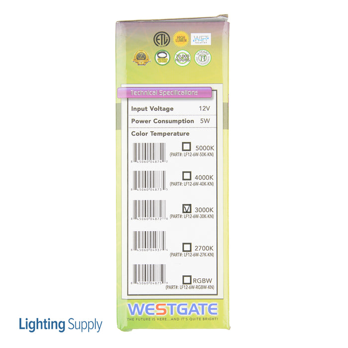 Westgate Manufacturing 12V LED Garden Light 6W 400Lm 3000K (LF12-6W-30K-KN)