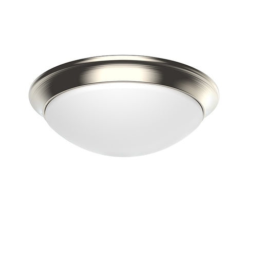 Westgate Manufacturing 13 Inch LED Dome Flush Mount 24W 1800Lm 5 CCT 2700K/3000K/3500K/4000K/5000K 120V R80 Dimmable Brushed Nickel (FMD-13-MCT5-BN)