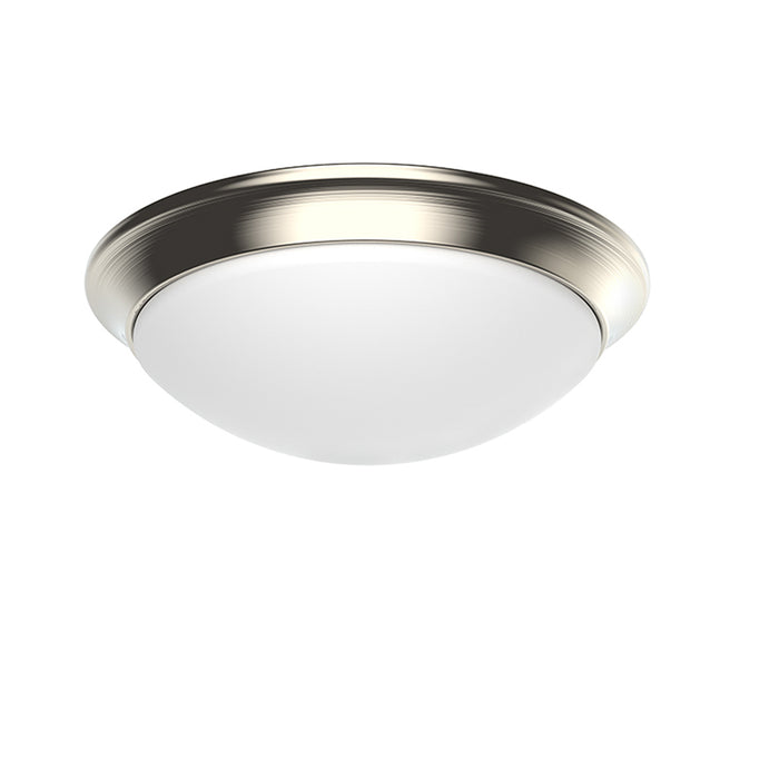 Westgate Manufacturing 13 Inch LED Dome Flush Mount 24W 1800Lm 5 CCT 2700K/3000K/3500K/4000K/5000K 120V R80 Dimmable Brushed Nickel (FMD-13-MCT5-BN)