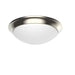 Westgate Manufacturing 13 Inch LED Dome Flush Mount 24W 1800Lm 5 CCT 2700K/3000K/3500K/4000K/5000K 120V R80 Dimmable Brushed Nickel (FMD-13-MCT5-BN)